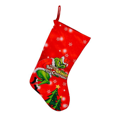 Grinch Pattern Christmas Stock لعيد الميلاد اللمسة الناعمة أفضل جودة لون مشرق